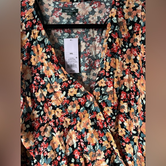 Target- Women’s Wild Fable XXL Flower Skater Dress - Picture 3 of 4